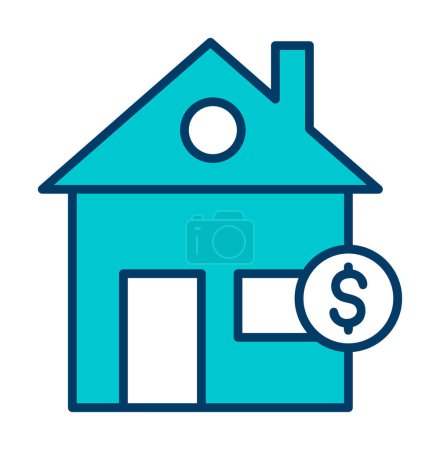 Illustration for Real estate icon vector illustration graphic template - Royalty Free Image