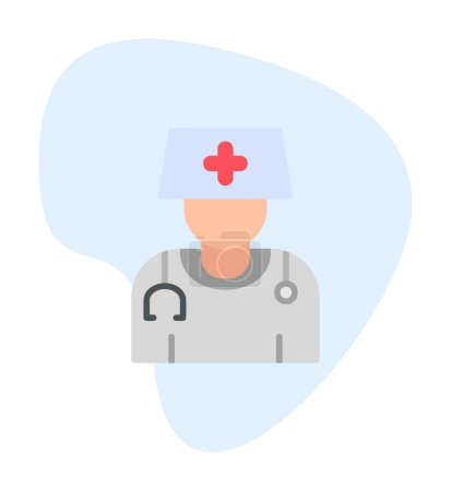 Illustration for Vector illustration design of lady doctor icon - Royalty Free Image