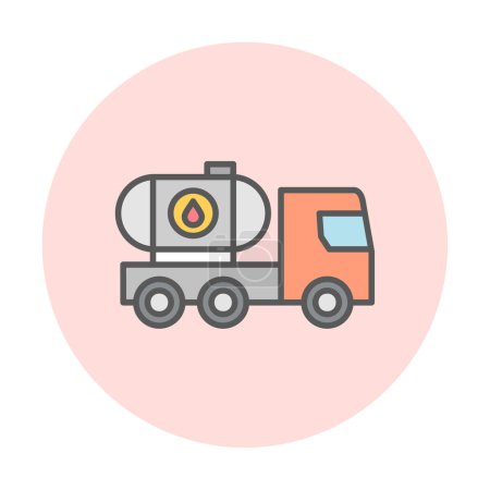 Illustration for Oil Tank icon vector illustration - Royalty Free Image