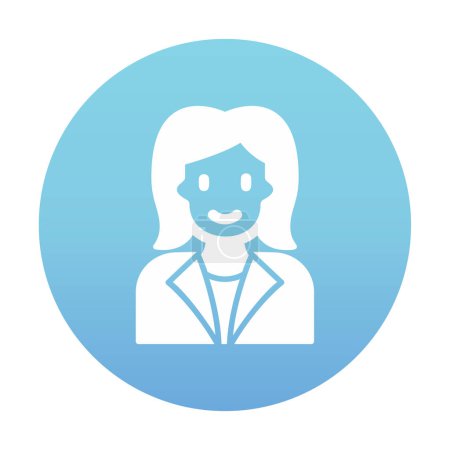 Illustration for Female avatar icon, vector illustration - Royalty Free Image