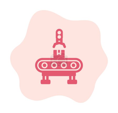 Illustration for Factory Machine  icon  vector illustration - Royalty Free Image