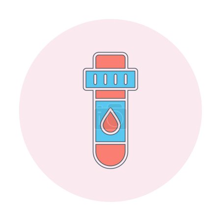 Téléchargez les illustrations : Test sanguin icône web, illustration vectorielle - en licence libre de droit