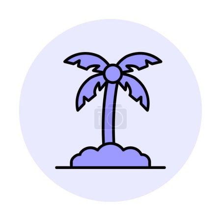 Ilustración de Icono de la palmera, ilustración vectorial - Imagen libre de derechos