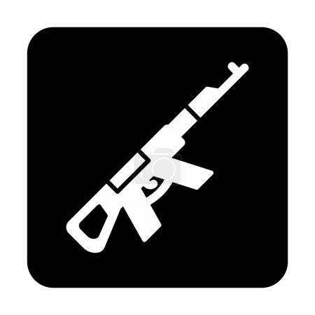 Illustration for Ak47 icon vector illustration - Royalty Free Image