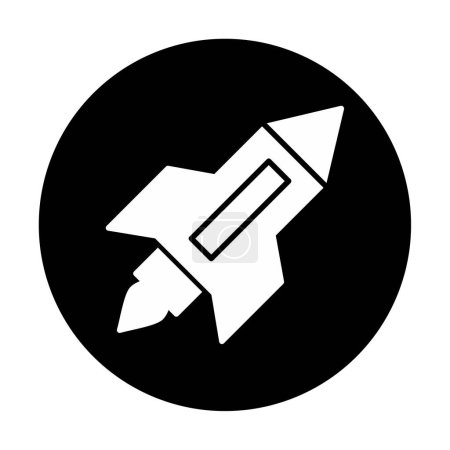 Ilustración de Icono de cohete, ilustración vectorial - Imagen libre de derechos