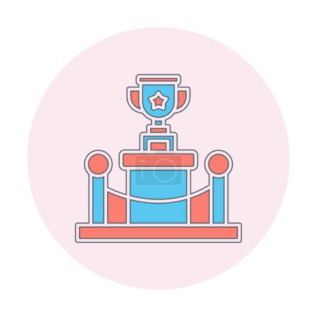 Illustration for Award cup icon vector illustration. Goblet - Royalty Free Image