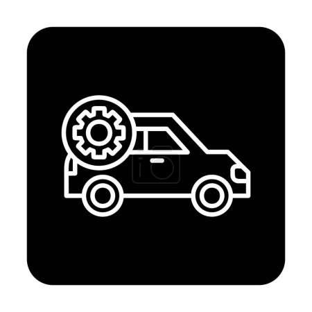 Illustration for Car Settings icon vector illustration - Royalty Free Image