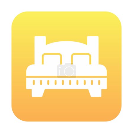 Illustration for Vector illustration of bed icon - Royalty Free Image