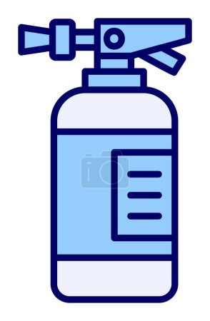 Illustration for Fire extinguisher. web icon vector - Royalty Free Image