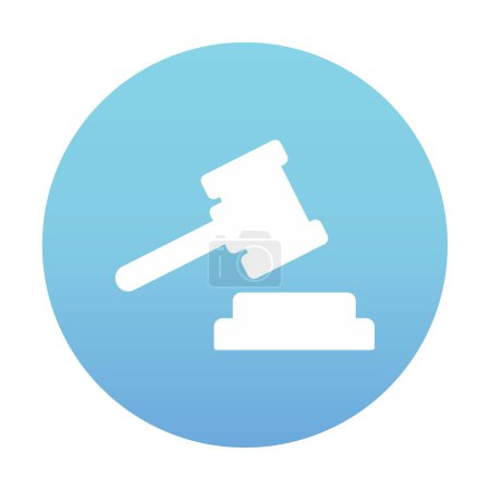 Illustration for Justice law icon vector illustration - Royalty Free Image