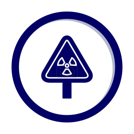Ilustración de Signo de radiación. icono web diseño simple - Imagen libre de derechos