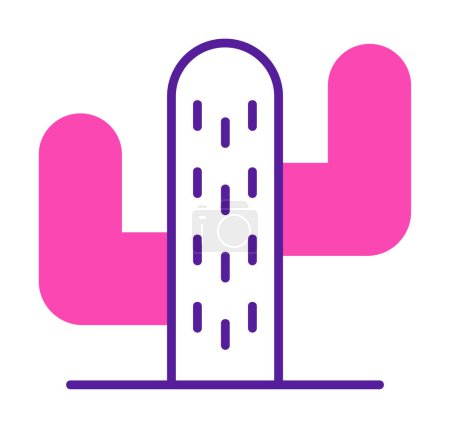 Illustration for Cactus icon, simple design illustration - Royalty Free Image