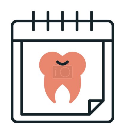Illustration for Dental appointment icon from, vector illustration - Royalty Free Image