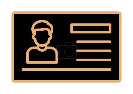 Illustration for Vector illustration of Visa  document icon - Royalty Free Image
