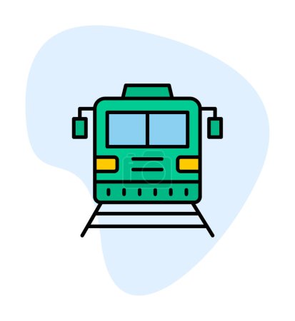 Ilustración de Tren vector icono ilustración simple moderna - Imagen libre de derechos