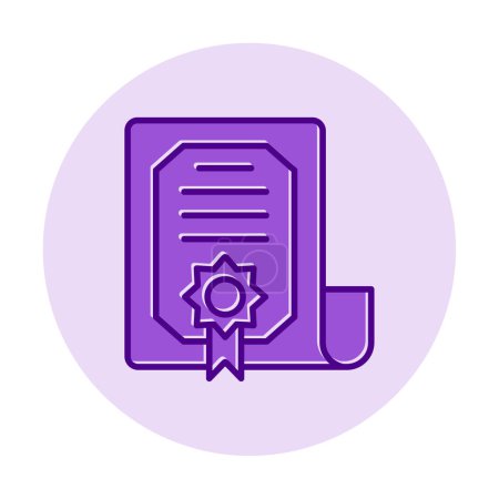 Illustration for Graphic  certificate icon vector illustration - Royalty Free Image