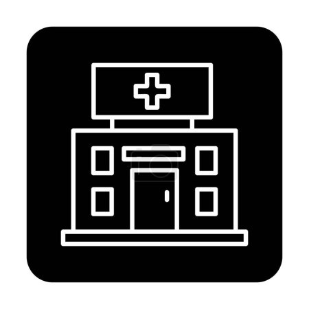 Illustration for Medical hospital building vector illustration - Royalty Free Image