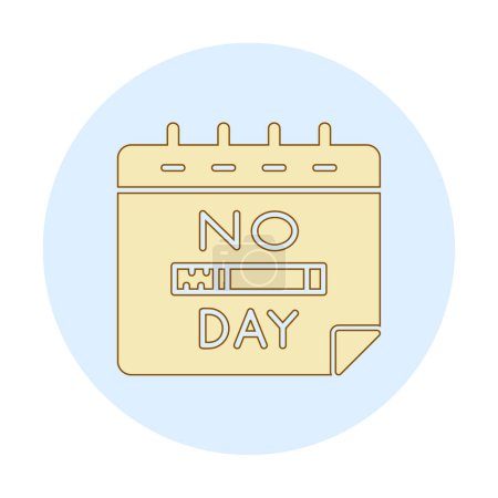 Téléchargez les illustrations : Simple icône de la Journée sans tabac, illustration vectorielle - en licence libre de droit