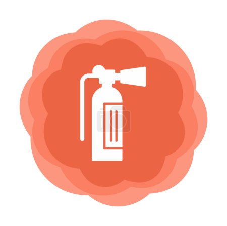 Ilustración de Extintor de incendios. vector icono web - Imagen libre de derechos