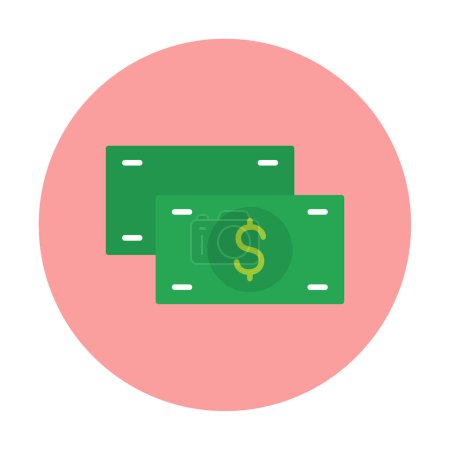 Illustration for Cash dollar money icon, vector illustration - Royalty Free Image