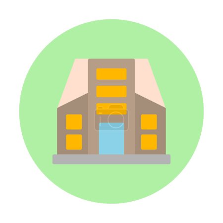 Ilustración de Edificio de la ciudad icono web, vector de ilustración - Imagen libre de derechos