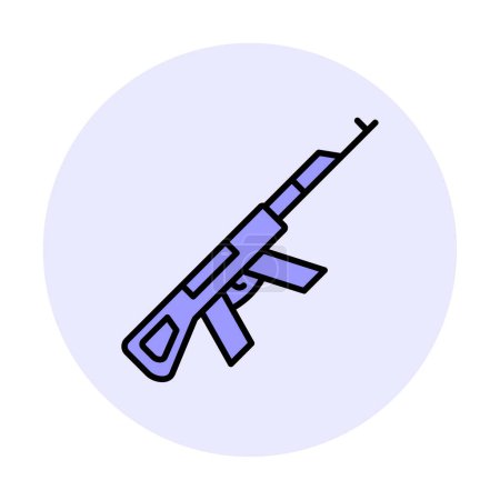 Illustration for Ak47 icon vector illustration - Royalty Free Image
