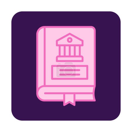 Illustration for Vector illustration of history book icon - Royalty Free Image
