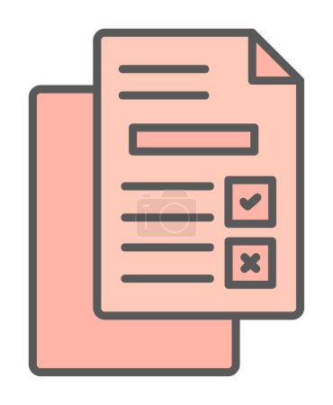 Illustration for Vector illustration of documents icon - Royalty Free Image