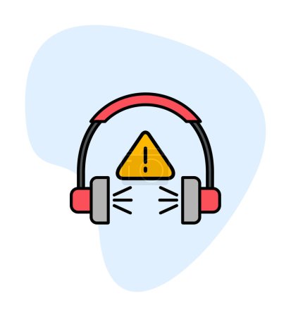 Ilustración de Ilustración vectorial de auriculares modernos icono. Concepto de alto ruido - Imagen libre de derechos