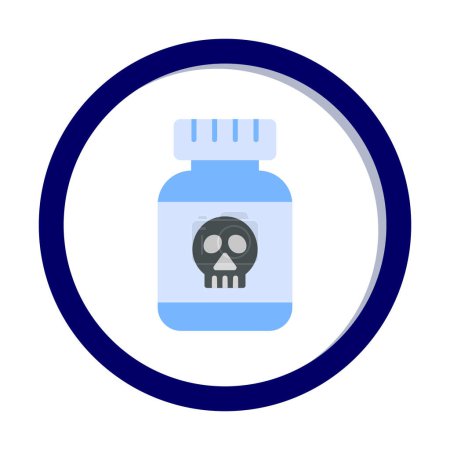 Illustration for Poison. web icon simple illustration - Royalty Free Image