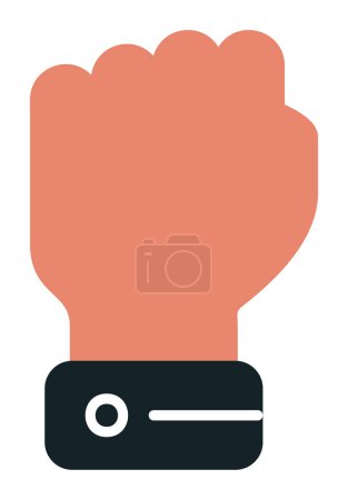 Téléchargez les illustrations : Poing icône vecteur simple - en licence libre de droit