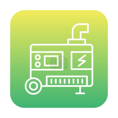 Ilustración de Ilustración vectorial del icono del generador eléctrico - Imagen libre de derechos