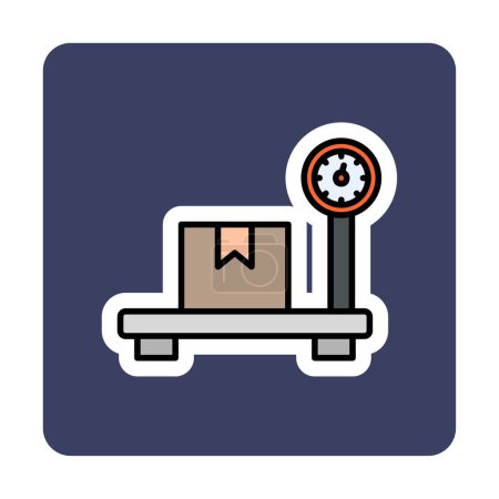 Scale flat icon, vector illustration 