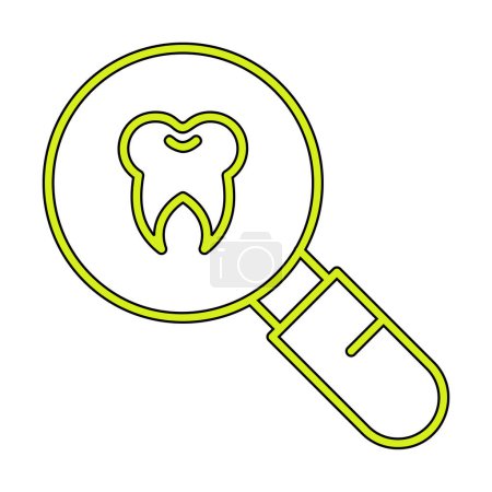 Illustration for Dental checkup vector flat color icon - Royalty Free Image