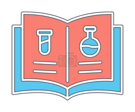 Illustration for Science book icon, vector illustration - Royalty Free Image