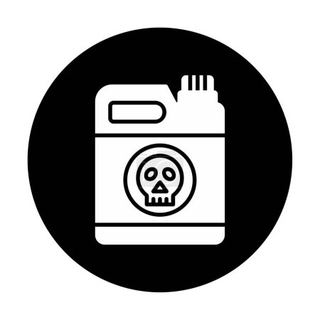 Ilustración de Icono del recipiente de residuos tóxicos en el estilo de diseño de moda - Imagen libre de derechos