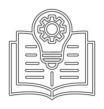 General Knowledge web icon, education learning concept                      