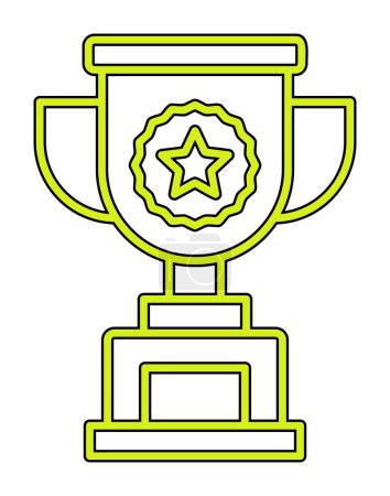 Ilustración de Icono de trofeo, ilustración vectorial - Imagen libre de derechos
