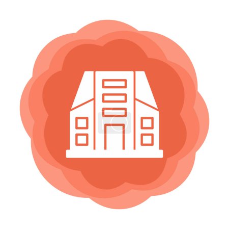 Ilustración de Edificio de la ciudad icono web, vector de ilustración - Imagen libre de derechos