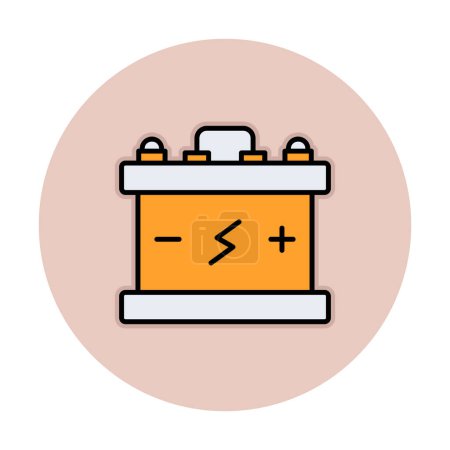 Illustration for Battery icon vector illustration - Royalty Free Image