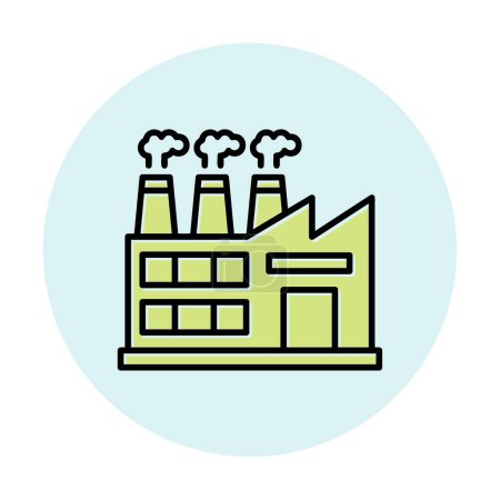Ilustración de Factory icon, vector illustration simple design - Imagen libre de derechos