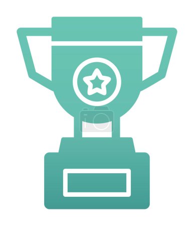 Illustration for Trophy icon, vector illustration - Royalty Free Image
