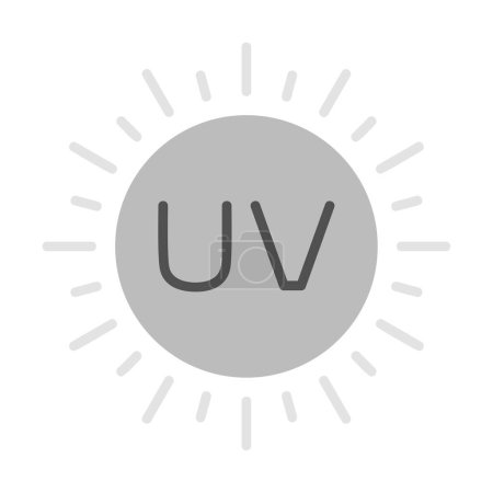 Illustration for Sun. web icon simple illustration. Ultraviolet - Royalty Free Image