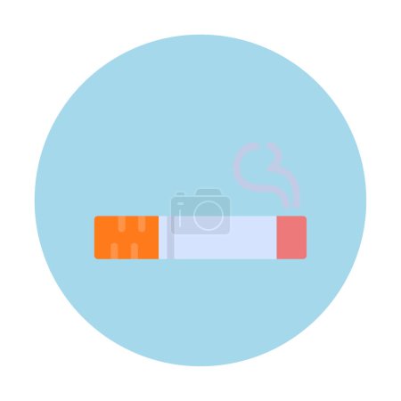 Photo for Cigarette with smoke icon, line style, vector illustration - Royalty Free Image