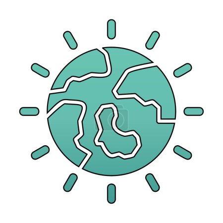Illustration for Earth Day icon vector illustration - Royalty Free Image