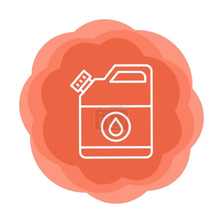Illustration for Oil canister icon. simple illustration of fuel vector icon for web design - Royalty Free Image