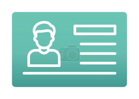 Illustration for Vector illustration of Visa  document icon - Royalty Free Image