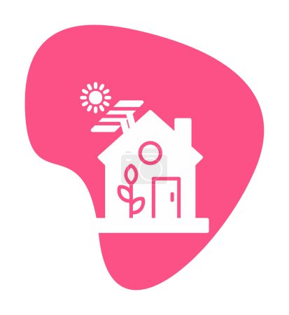 Ilustración de Ilustración Eco casa icono vector - Imagen libre de derechos