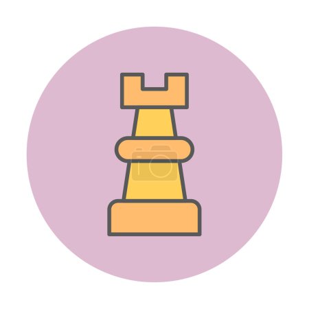 Illustration for Vector icon for Chess  rook - Royalty Free Image