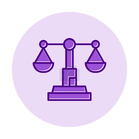 Illustration for Abstract  justice scale  icon vector illustration - Royalty Free Image
